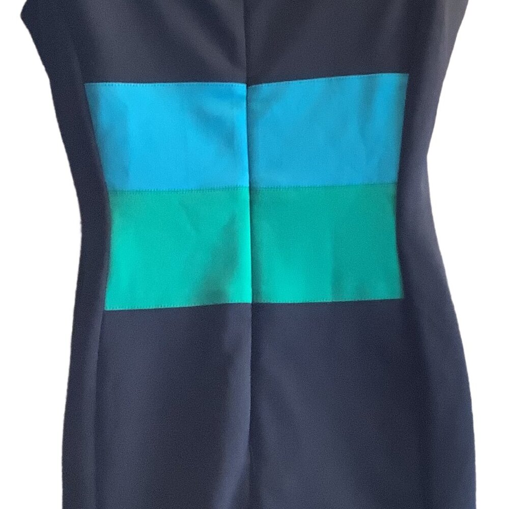 EUC Maggie London Color Block Dress Size: 10 - Picture 5 of 8